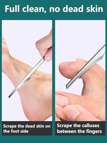 Image of Piercell Pedicure Knife Set | Dead Skin Corn Foot Callus Remover Kit | Personal Care Tool & Accessories | For Ingrown Toenail File /Lifter | Foot Repair Tools With Sharp Blade | Foot Scraper (Set of 1)