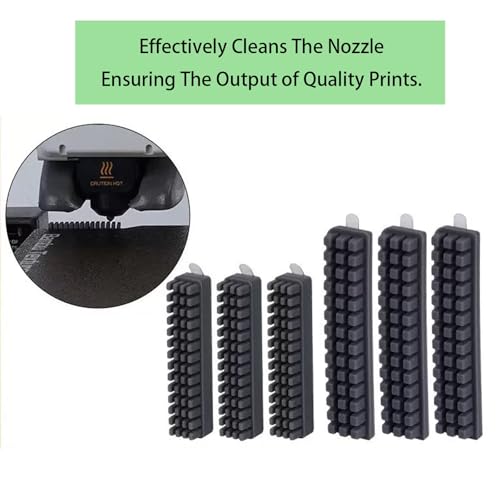 Image of 3D Printer Silicone Sock and Nozzle Brush for Bambu Lab A1, A1 Mini | 5PCS Silicone Sock, 10PCS A1 Nozzle Brush, 10PCS A1 MinI Nozzle Brush, High Temperature Silicone Heat Sleeve, Silicone Wiper