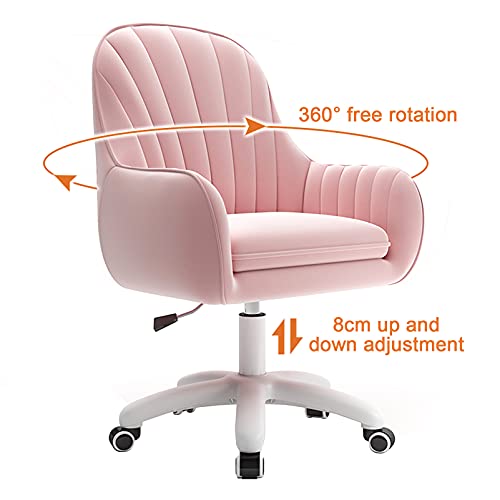 Chaise de bureau pivotante contre le mal de dos en velours doux - 5