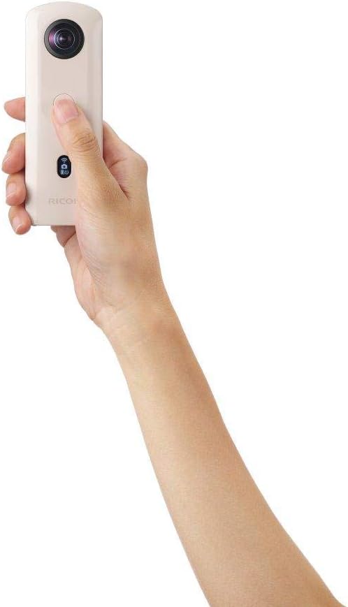 Onе-Dау Sаlе: Uр tо 80% оƒƒ Ricoh Theta SC2 BEIGE 360°Camera 4K Video with Image Stabilization High Image Quality High-Speed Data Transfer Beautiful Portrait Shooting with Face Detection Thin & Lightweight For iPhone, Android
