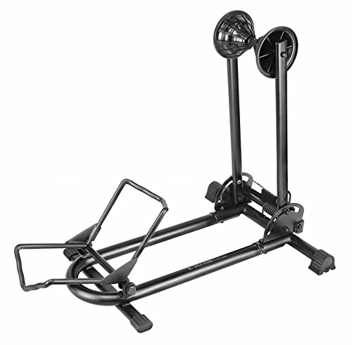 Bikehand Fat Electric E Bike Bicycle Tire Floor Type Parking Rack Stand - For Mountain And Road Bike Indoor Outdoor Garage Storage - Max Tire Width 4" #TOP2