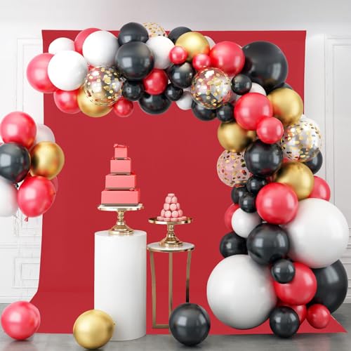 Sugargirl 8FTX10FT Bright Red Screen Backdrop Background for Photography, Polyester Photo Backdrop for Photoshoot, Party, Video and Television (1 Panel) by Sugargirl - Image 5