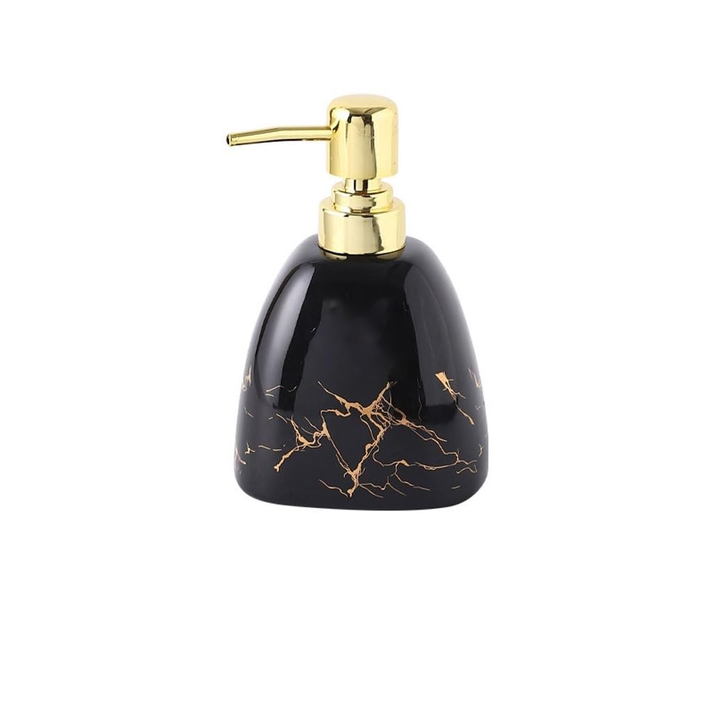 Distributeur de savon liquide gel douche et shampoing en céramique design