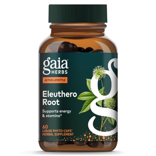 Gaia Herbs Eleuthero Root, 60 Vegan Capsules, 60 Servings