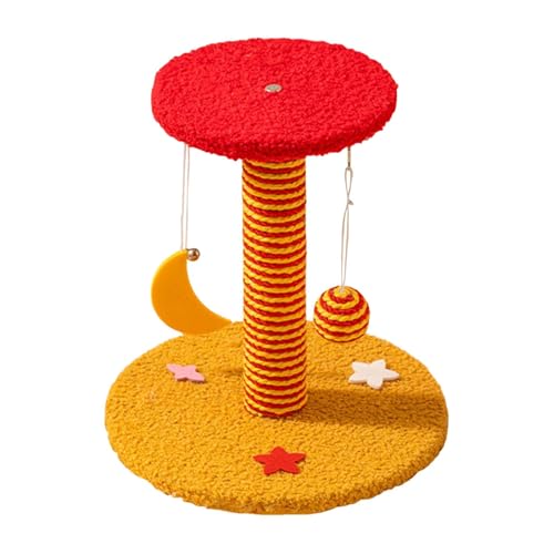 Gralara Cat Sisal Scratch Post Vertical for Indoor Cats for Cat Kittens Playing