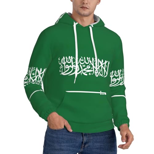 Sweat à capuche homme Arabie saoudite avec impression haute définition EdWal
