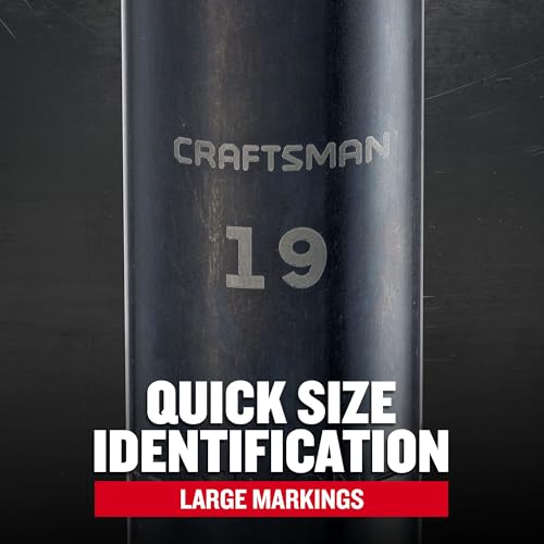 Image of CRAFTSMAN Deep Impact Socket, Metric, 1 /2-Inch Drive, 19mm (CMMT16080)
