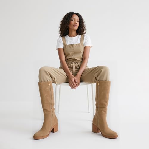 Image of Womens Knee High Boots Chunky Low Heel Round Toe Tall Long Boots | Balanced Low Block Heel, Roomy Round Toe, Anti-slip Rubber Outsole, Fashion Heeled Dressy Fall Winter Long Boots for Women