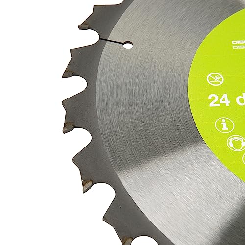 Miniatura 4 de Cofan Hoja De Sierra Ingletadora Disco De Corte Para Madera Y Metal 24 Dientes Adecuado Para Maderas Duras, Paneles Sándwich Y Metales Con Clavos 250 X 30 Mm Grosor Del Disco: 2,2 Mm