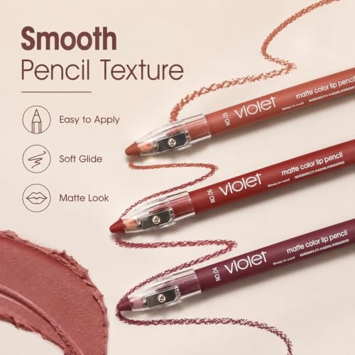 Image of Pack of 12 Lipstick Crayon Pencil Set | Matte Lip Crayon with Sharpener | Long Lasting Waterproof Lip Liner & Lipstick Combo | Multicolor Shades