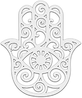 White Hamsa Hand, Wood Wall Decor, Fatima Hand, Hand of Hamsa Wall Decor,Wooden Hamsa, Hamsa Hand, Hand Of Fatima, Hamsa Wall Hanging, Fatima Hand, Wooden Hamsa, Hamsa Wall Art, Hamsa Symbol - 30cm