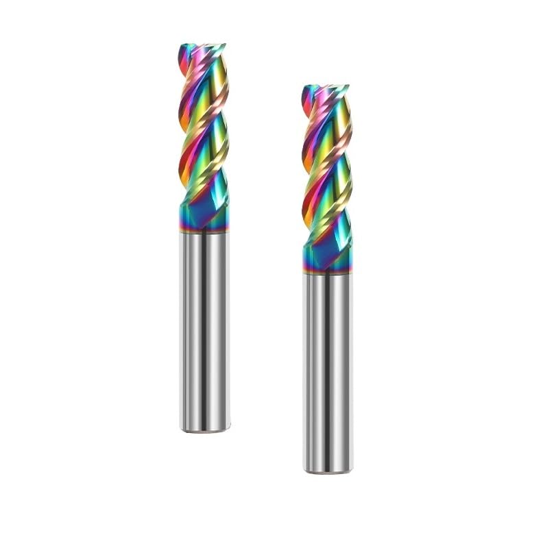 6mm Wolframkarbid-Schaftfräser, 3 Schneiden, scharfe Ecke, DLC-beschichtet, CNC-Fräswerkzeug für Aluminium, Schruppen & Schlichten(6 * 18 * 6D*50L)