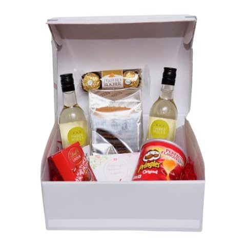 White Wine Gift Set With Chocolate, Alcohol Hamper Gift for Men and Women, Christmas Gifts for Her, Birthday Gifts For Her Cover
