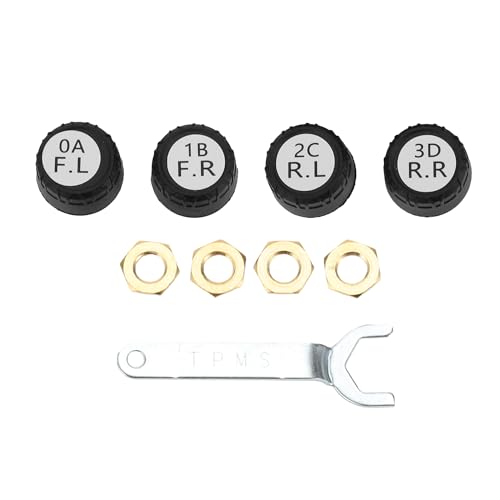 A ABSOPRO Kit De Sistema De Monitoreo De Presión De Neumáticos Tpms Para Android/Ios Navegación 433Mhz Controlado Por App Con 5 Modos De Alarma
