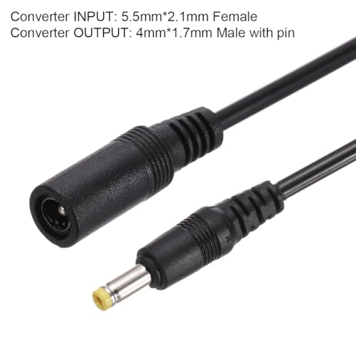 Adaptador conector convertidor DC 5.5x2.1mm a 4x1.7mm, 5 piezas miniatura 2