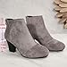 KBOPLEMQ Botines para mujer con tacón Imagen de KBOPLEMQ Botines para mujer con tacón
