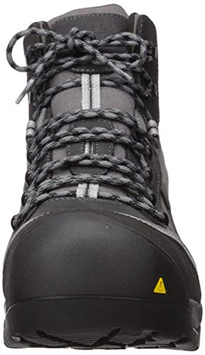 KEEN Utility Davenport, Men\'s, Magnet/Steel Grey, Comp Toe, EH, WP/Insulated, SR 6 Inch, Work Boot (10.5 D)