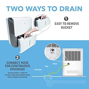 Perfect Aire 35 Pint 3000 Sq Ft ENERGY STAR Dehumidifier With Continuous Drainage Option Hose Not Incl Ultra Quiet Operation Ideal for Medium Sized Rooms Basements