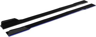 Falda Lateral Extensiones Falda Lateral Coche Alerón Basculante Divisor 78.7 Pulgadas 2m para BMW F32 F33 F36 F30 F80 M3 F82 G30 G31 E39 E46 E90 E92 X5 X6 Faldones Laterales Coche (Color : Azul)