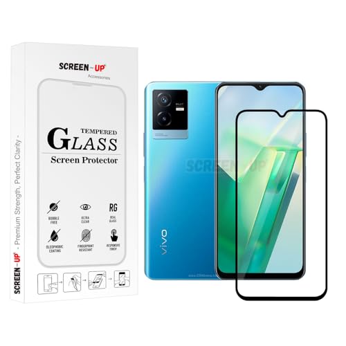 Image of ScreenUp Tempered Glass For vivo T2x - Ultra Clear, 9H Scratch Resistant, Full Coverage, Easy Install Screen Protector