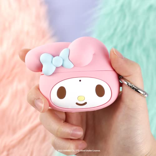 Image of iFace Hello Kitty and Friends Cute AirPods Pro 2 Case Compatible with AirPods 2nd Gen Pro - Cute Silicone Protective Cover [Carabiner Clip Included] [Wireless Charging Compatible] - My Melody