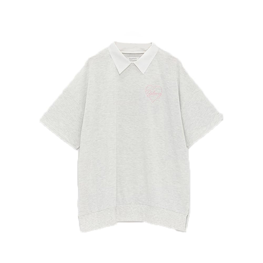 Amazon | [ラブトキシック] バックハート衿付BIG半Tシャツ