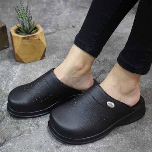 Resim Siyah Ortopedik Anatomik Doktor Hemşire Aşçı Terliği 