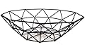 TEETOOKEA Metal Wire Fruit Bowl, Iron Arts Fruit Storage Baskets for Kitchen Counter, Countertop, Home Decor, Table Centerpiece Decorative hold Vegetables, Bread, Snacks, Potpourris