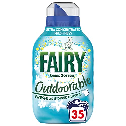 Fairy Outdoorable Fabric Conditioner 35 Washes, Ultra Concentrated Formula For Sensitive Skin And Dermatologically Tested - 100 Percent Recycled Bottle