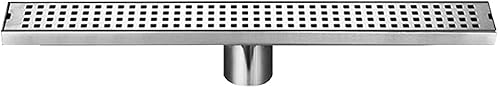Linear shower drain, Shower Floor Drain，Linear Drain Rectangle Removable Cover(80cm/31inch)