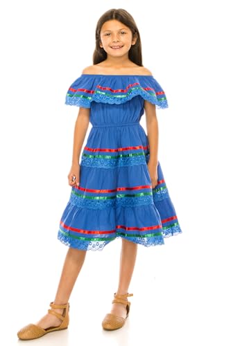 unik Girl's Traditional Mexican, Central America, Birthday, Cinco De Mayo,
