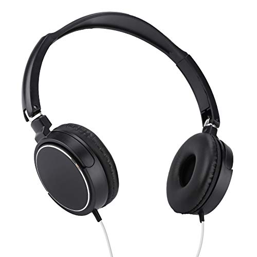 Wired Headphone, On Ear Headphones Lightweight Easy to Adjust Skin-Friendly for Enjoying Movies or Music
