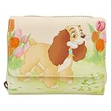 Loungefly Lady and The Tramp - Cartera triple de tulipán pastel