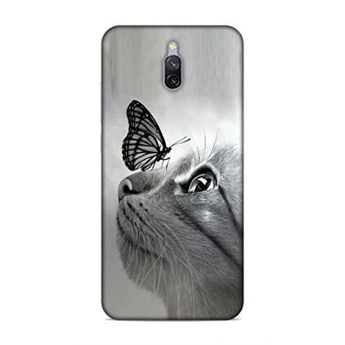 Image of Printed Mobile Back Hard Case Cover for Xiaomi Redmi 8A Dual | Pet, Butterfly, Animal, Cute Cat, Animal Lover-2195