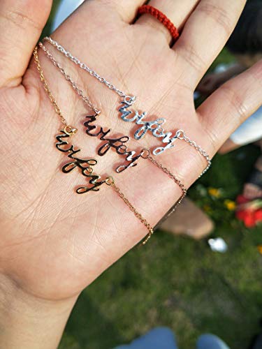 Yinlin Charm Wifey Pendant Necklace Gift For Your Wife Or Mother Jewelry(Gold Wifey) #TOP5