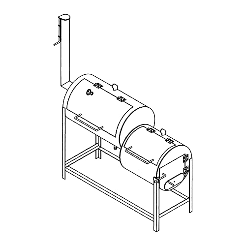 The Trailer Parts Outlet - 1307 - Smoker/Pit & Grill Plan- How-to Steps w/Blueprint