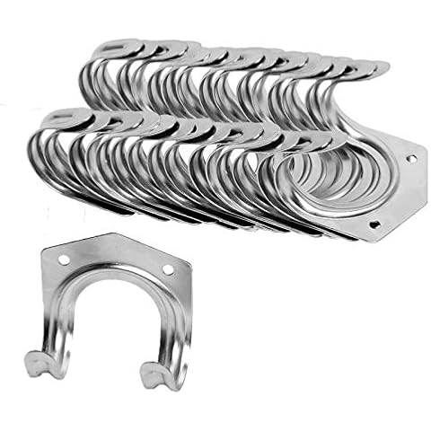 Wideskall Universal Galvanized Metal Utility Storage Hooks for Garden Tools (Pack of 15) Cover