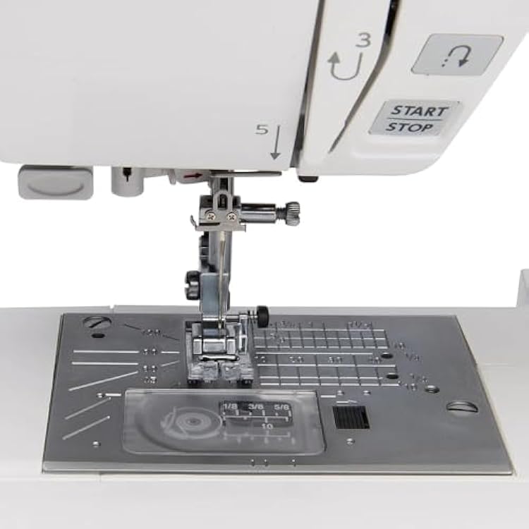 Elna Elnita ec60 Computerized All Around Sewing Machine for Sewing and Quilting with 60 Built-in Stitches, Thread Cutter, Needle Threader, and Locking Stitch Buttons for Home