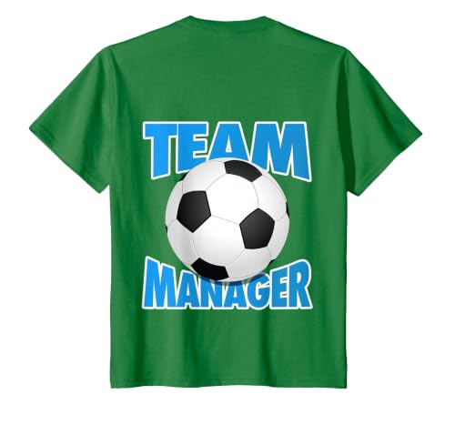 Soccer Team Manager, Soccer Ball Graphic, Football Team T-Shirt, Youth, Kelly Green, 2T