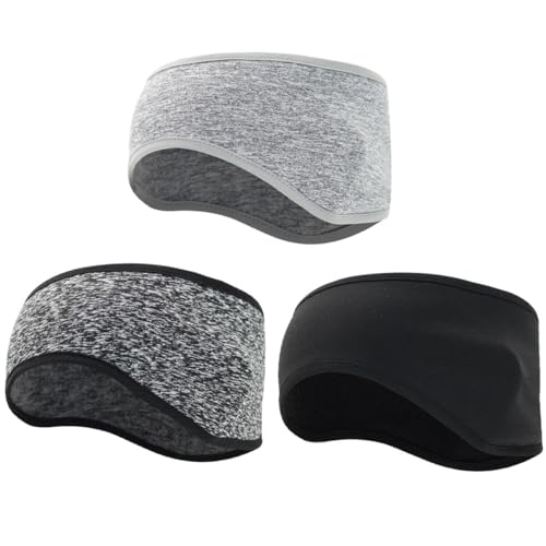 Diademas de invierno para hombre Veemoon orejeras de forro polar pack de 3
