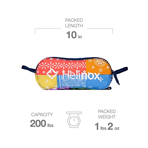 Helinox Chair One Mini Ultra-Light, Compact Camping Chair, Rainbow Bandana #TOP1