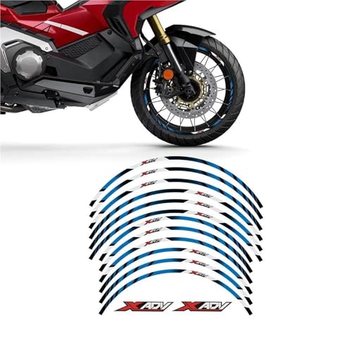 �I�[�g�o�C�z�C�[���X�e�b�J�[ �����f�J�[�� �ɓK������z���_ X-ADV XADV750 X-ADV750 X ADV750 Xadv 750 17��15�� 2021-2024 �z�C�[���X�g���C�v�X�e�b�J�[ �I�[�g�o�C�̃����f�J�[���z�C�[���f�J�[��(�J���[