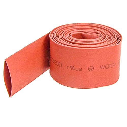 Gaine thermorétractable 2:1 isolation électrique rouge 30mm tube thermo rétractable