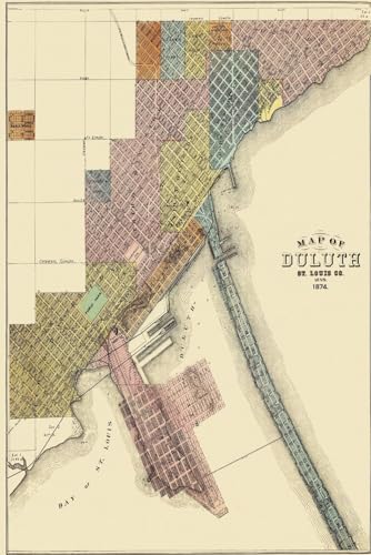 Duluth Map Journal: Vintage Map Notebook