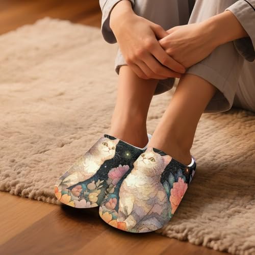 Women Fluffy Slippers Fuzzy Plush House Shoes Foldable Lightweight Travel Slippers3