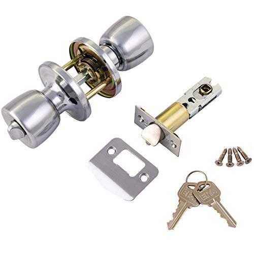 ERA 166 Entrance Knobset - Satin Chrome
