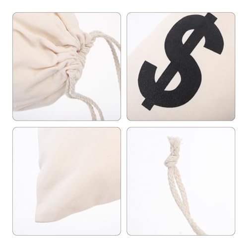 Bolsas de lona con cordón de Warmhm en pack de 5 unidades pequeñas para joyas 3