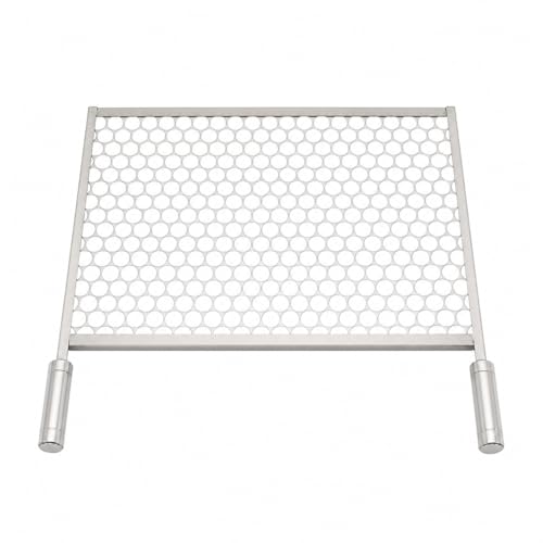 Grelha Moeda Inox Reforçada Para Churrasqueira Com Cabo de Alumínio Premium [ K-SELL IMPORTS ] (60x40)