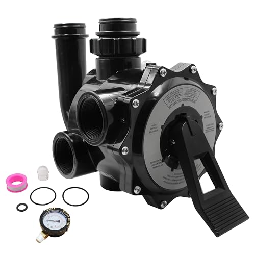SP0715X62 Control Valve with Pressure Gauge Compatible with Hayward Pro-Series Vari-Flo,Replacement for Pro Series Plus Sand Filter S311SX, 311XV, 360SX