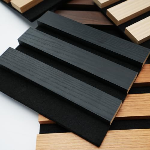Image of Art3d Roll-Flat Acoustic Wood Slat Wall Panel, 6-Pack Sample Set, 6 Colors